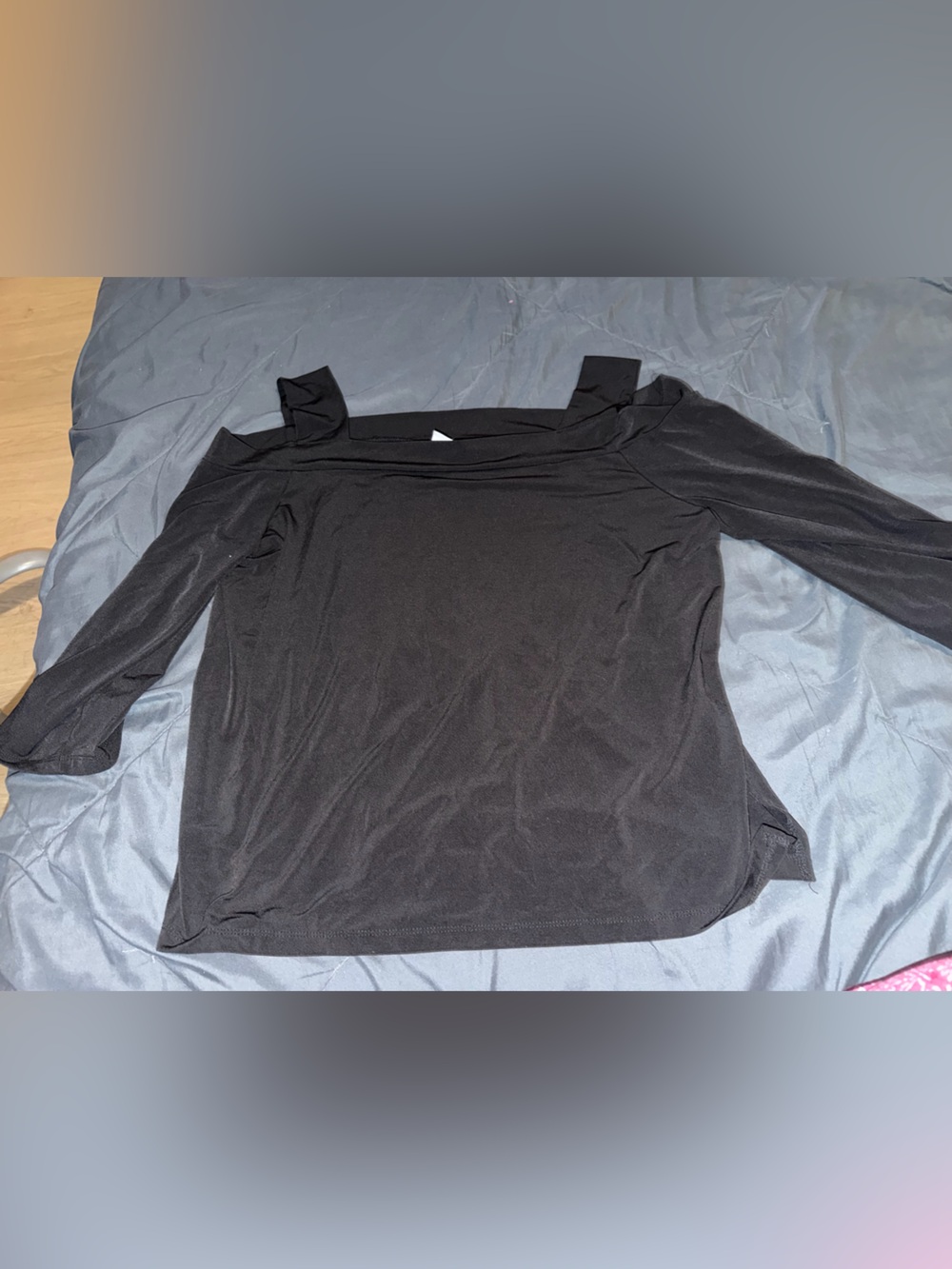 Chico's Black Long-Sleeve Square Neck Men’s Shirt